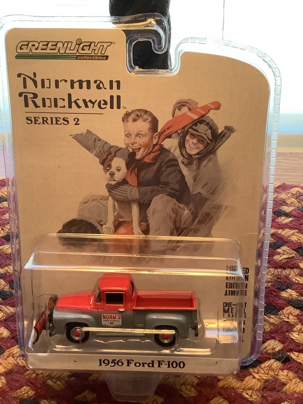 1956 Ford F-100 Die-Cast Toy Truck - Red & Gray